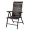 Outdoor Folding Rattan Patio Chair with Steel Frame and Adjustable Backrest